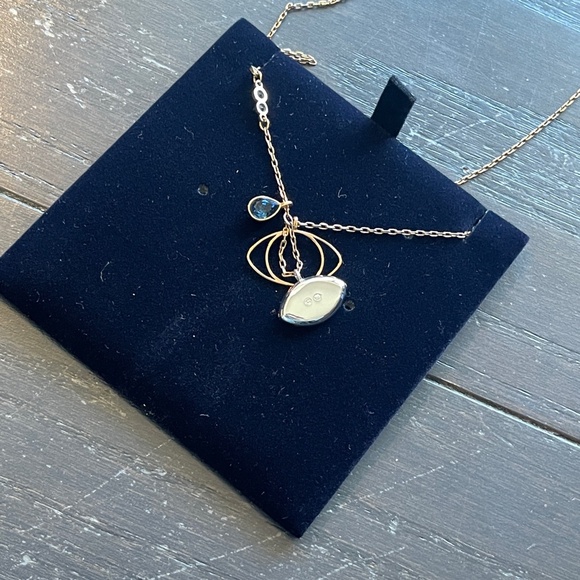 NEW in box Swarovski Symbolica Pendant Necklace Evil Eye Blue Gold-Tone Plated - Picture 6 of 6